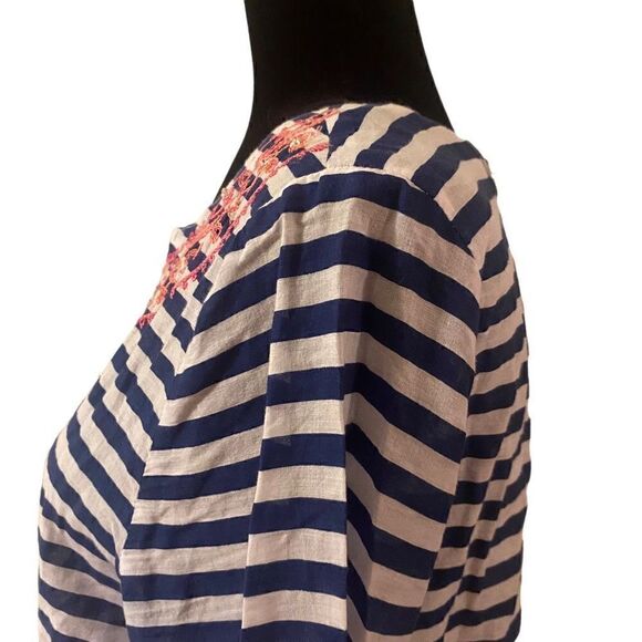 Mudpie Swim Cover up with Pink Embroidery - Picture 7 of 12